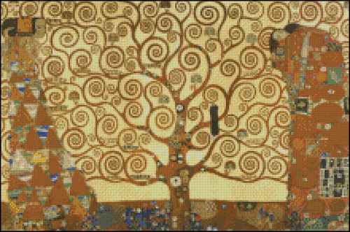 Esquema de Cuadros de Klimt en Punto de Cruz